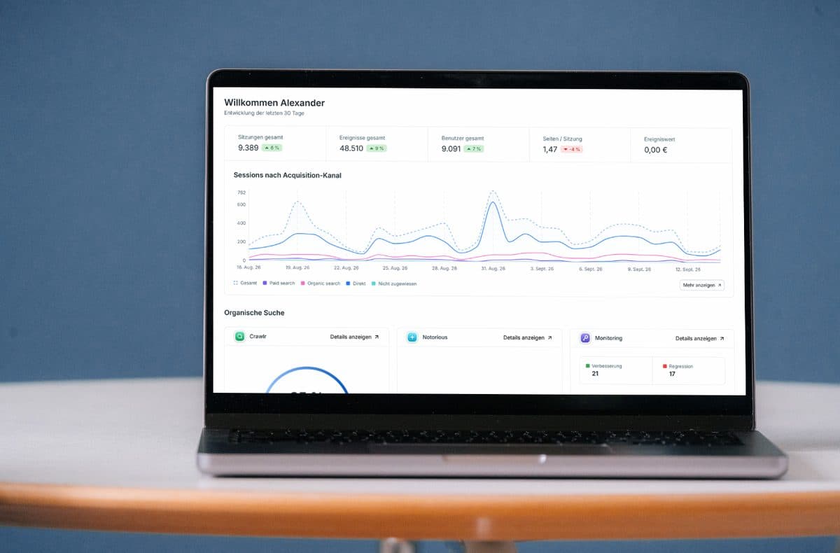 The Eskimoz app with dashboard, organic search and LLM Ranking for AI visibility