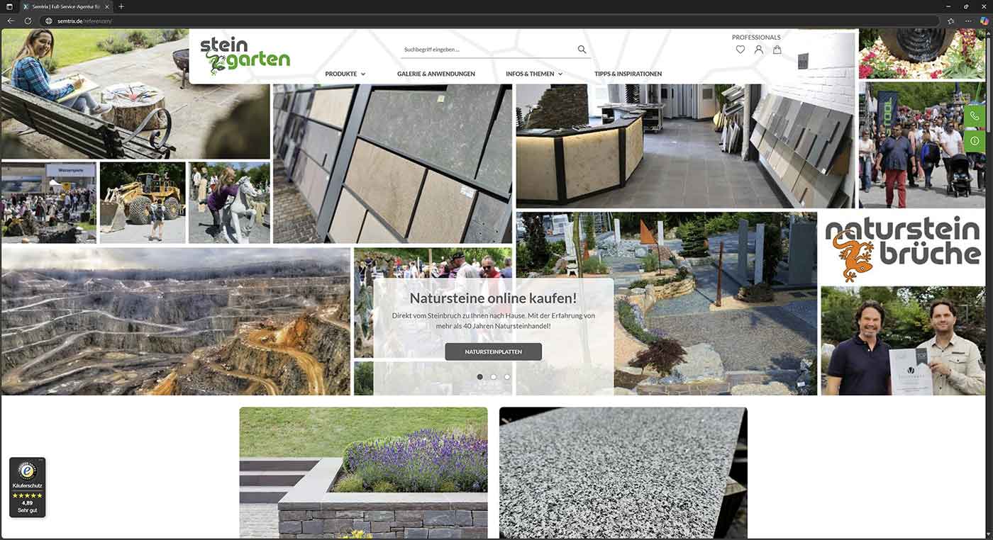 Referenzen steingarten.com