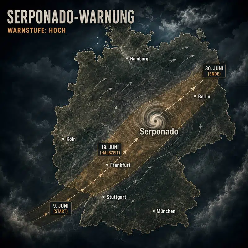 Meterologische Karte des Serponados Meterologische Karte des Serponados